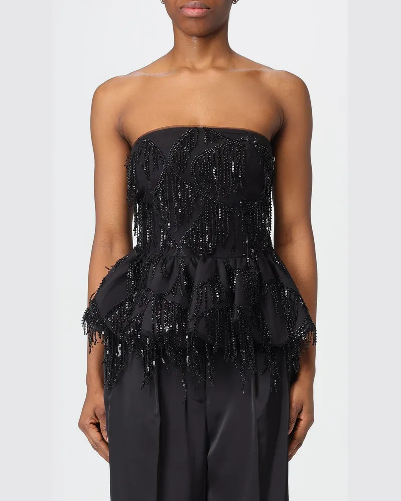 ROTATE Birger Christensen Top damen Schwarz