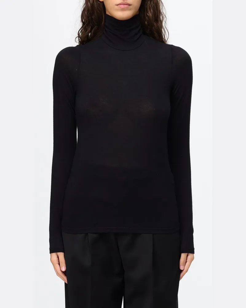 TELA Slim-Fit-Rollkragenpullover aus Kaschmir- und Schurwollmischung Schwarz