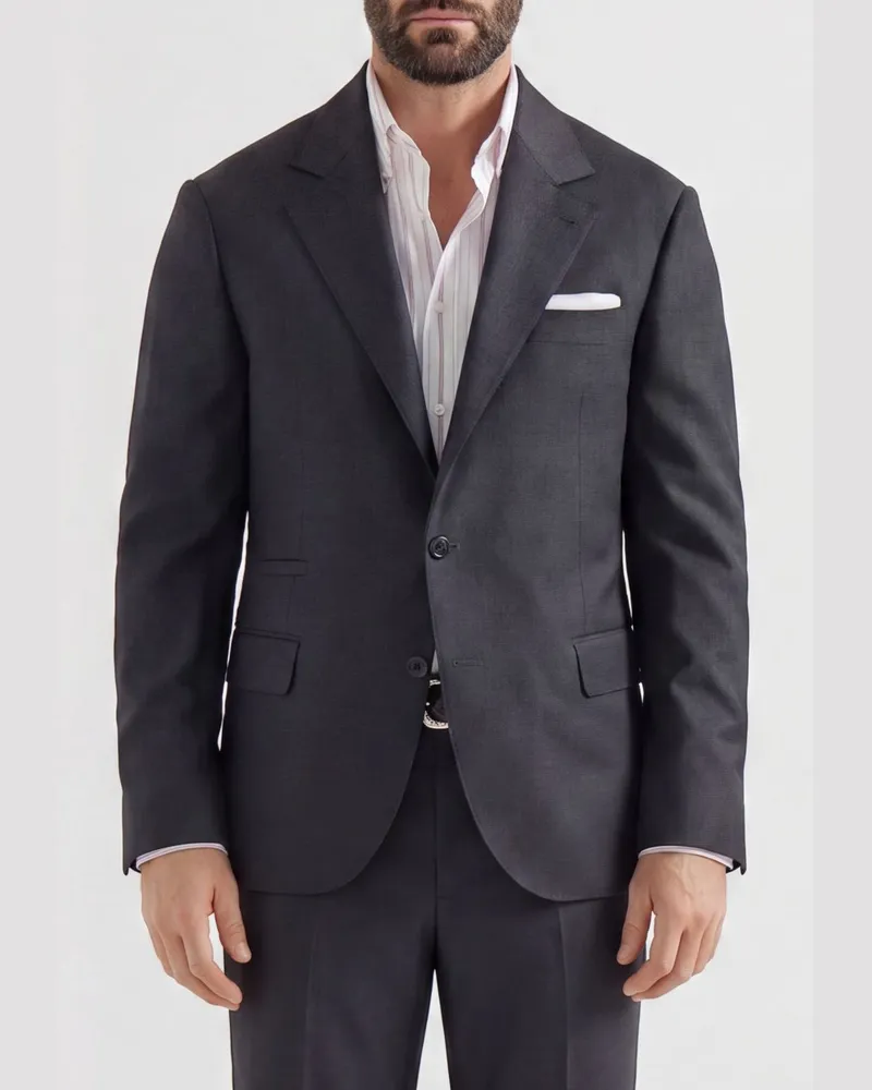 Brunello Cucinelli Merinowoll Blazer Charcoal