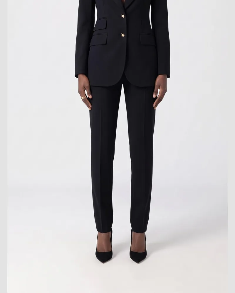 Dolce & Gabbana DOLCE  GABBANA Maßgeschneiderte Dolce & Gabbana Skinny-Hose aus Schurwolle mit mittlerer Taille Schwarz