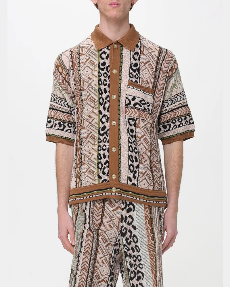 Laneus Hemd herren Braun