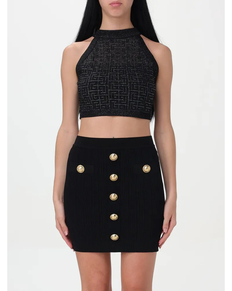 Balmain Top damen Schwarz