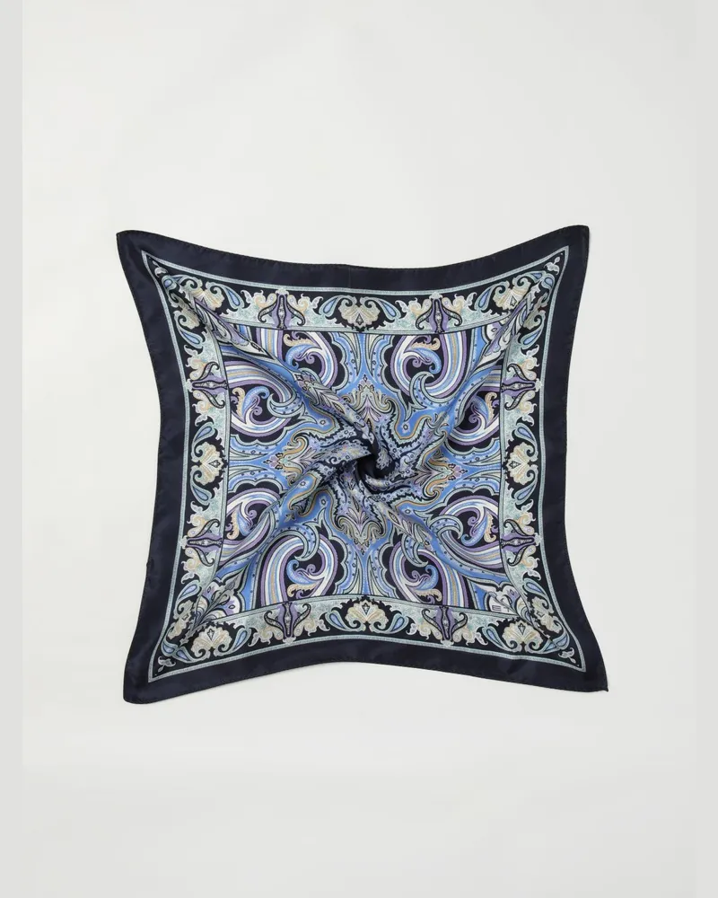 Etro Schal herren Blau