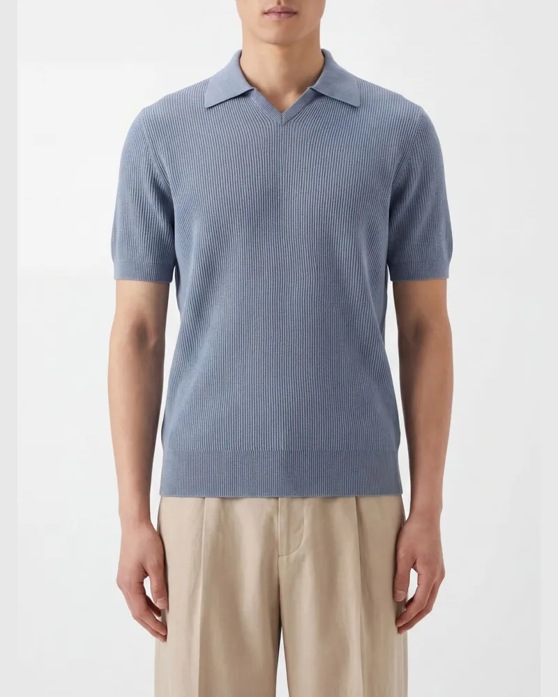 Brunello Cucinelli Strickpolo Lead