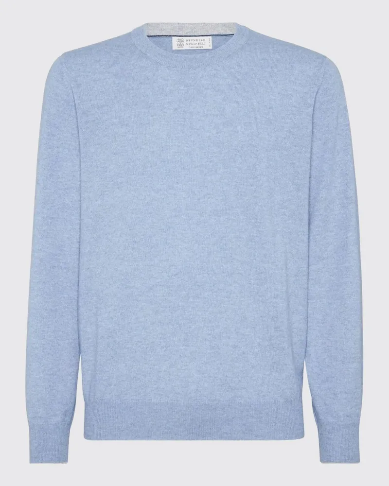 Brunello Cucinelli Pullover herren Hellblau