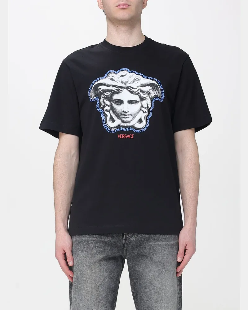 Versace T-shirt herren Schwarz