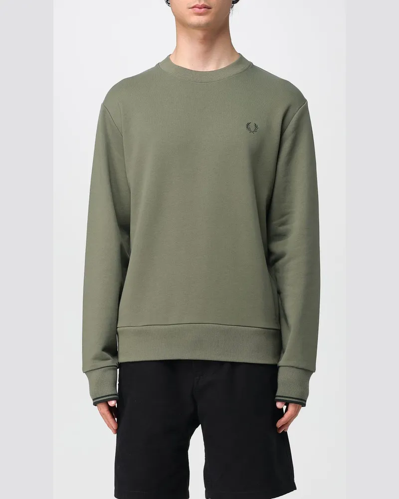 Fred Perry Sweatshirt herren Flaschengrün