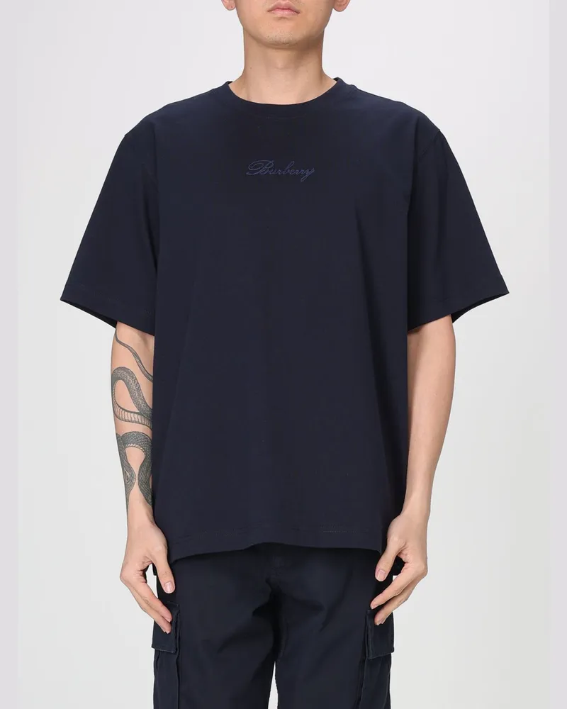 Burberry T-shirt herren Blau