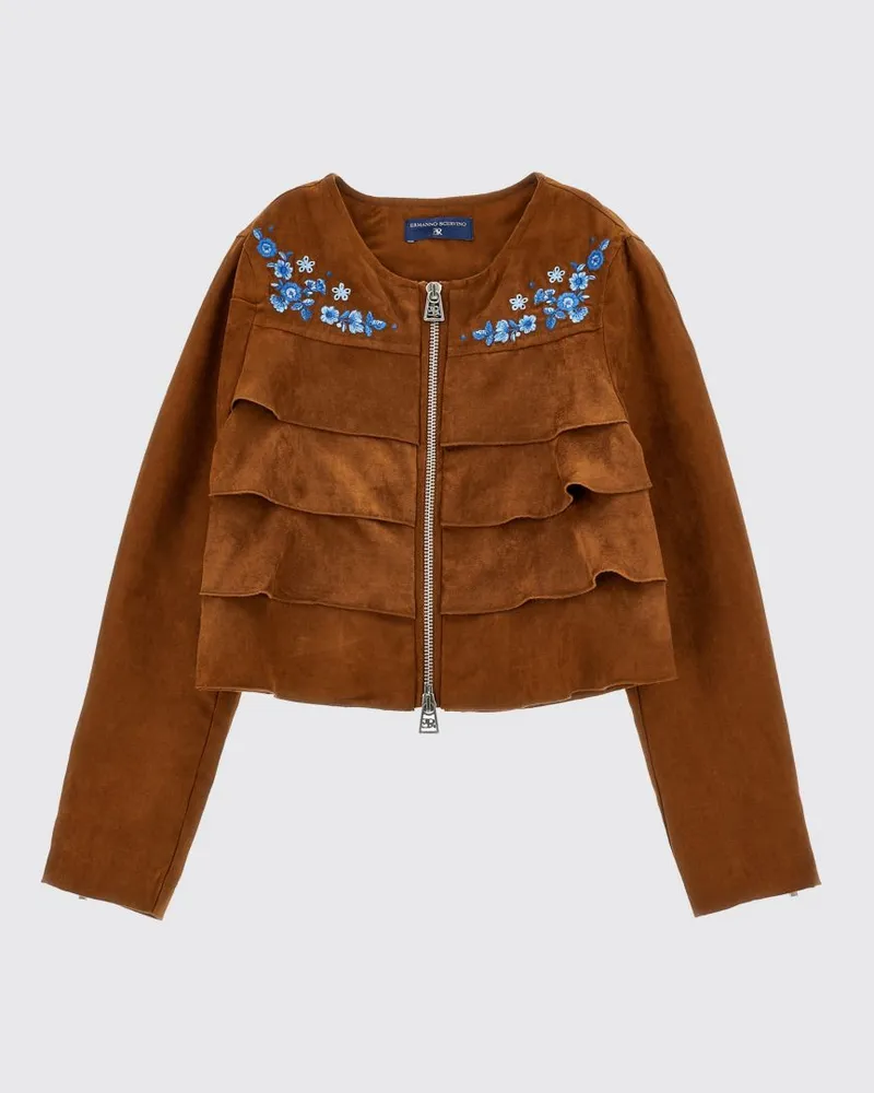Ermanno Scervino Mantel kinder Braun