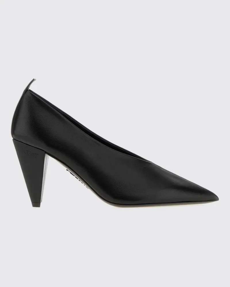 Loewe Origami Cubic Pumps von aus glattem Lammleder mit Kegelabsatz Schwarz