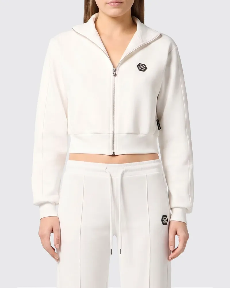 Philipp Plein Kapuzenpullover aus Baumwolle Weiß