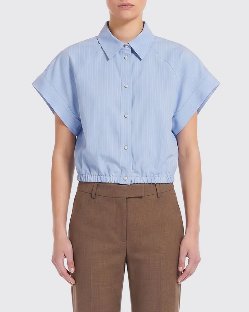 Jacob Cohën Hemdbluse damen Hellblau