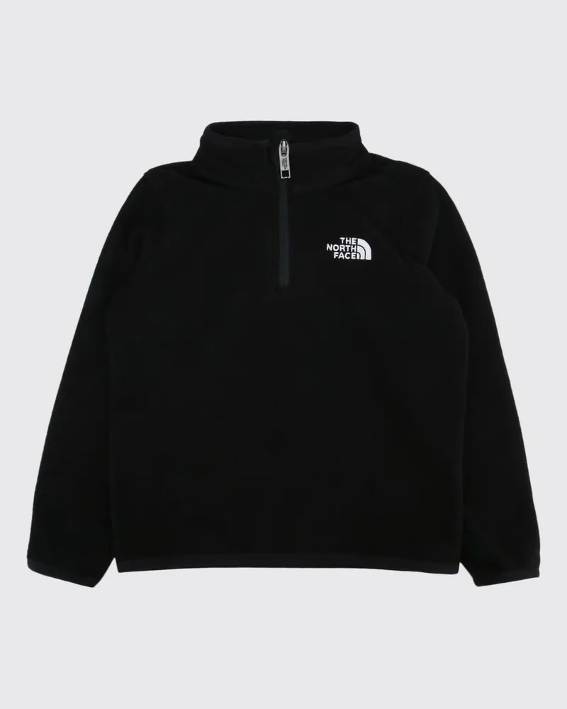 The North Face Fleece-Sweatshirt für Jungen mit Stehkragen und halbem Reißverschluss Schwarz