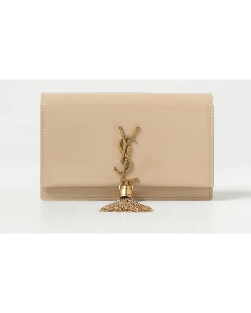 Saint Laurent Schultertasche Beige