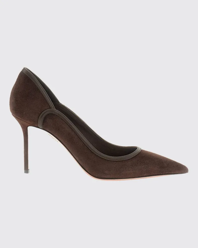 Aquazzura Plush Pumps von aus Veloursleder mit hohem Stiletto-Absatz Braun