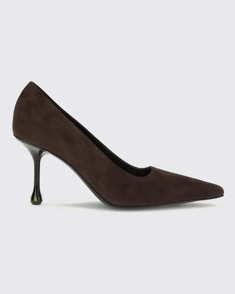Jimmy Choo Ixia Wildleder-Pumps mit hohem Tropfenabsatz Kakao