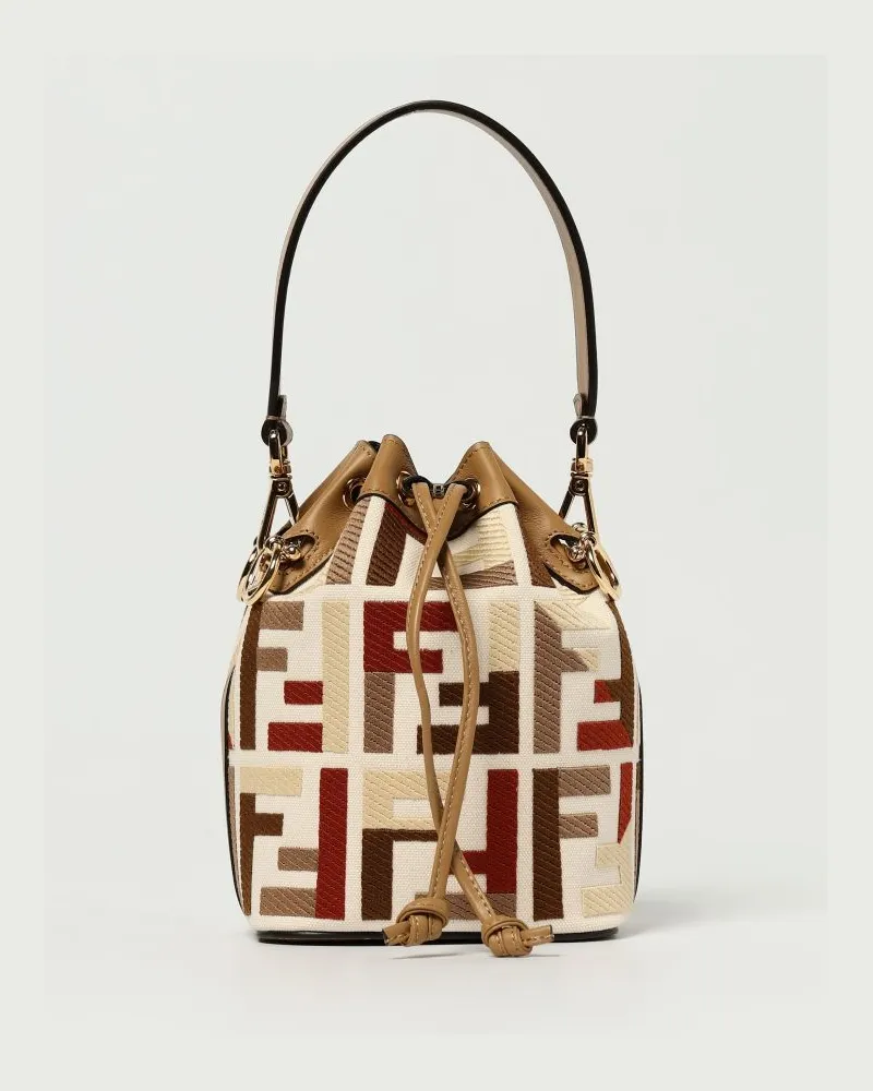 Fendi Schultertasche damen Beige