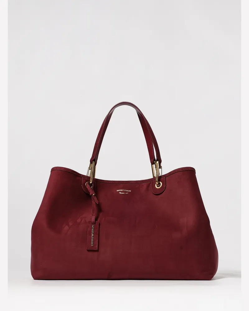 Emporio Armani Schultertasche damen Burgunderrot