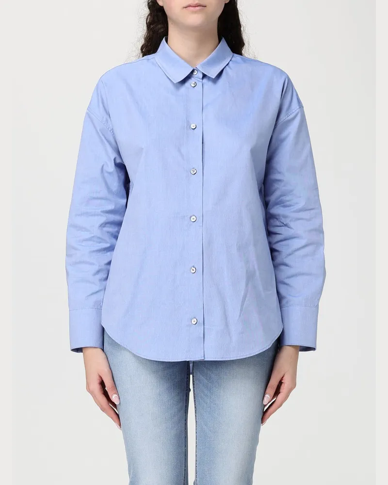 Max Mara Hemdbluse damen Hellblau