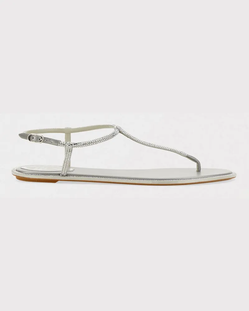 René Caovilla Flache schuhe damen Silber