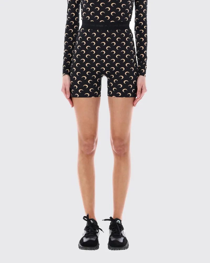 Marine Serre Shorts damen Schwarz