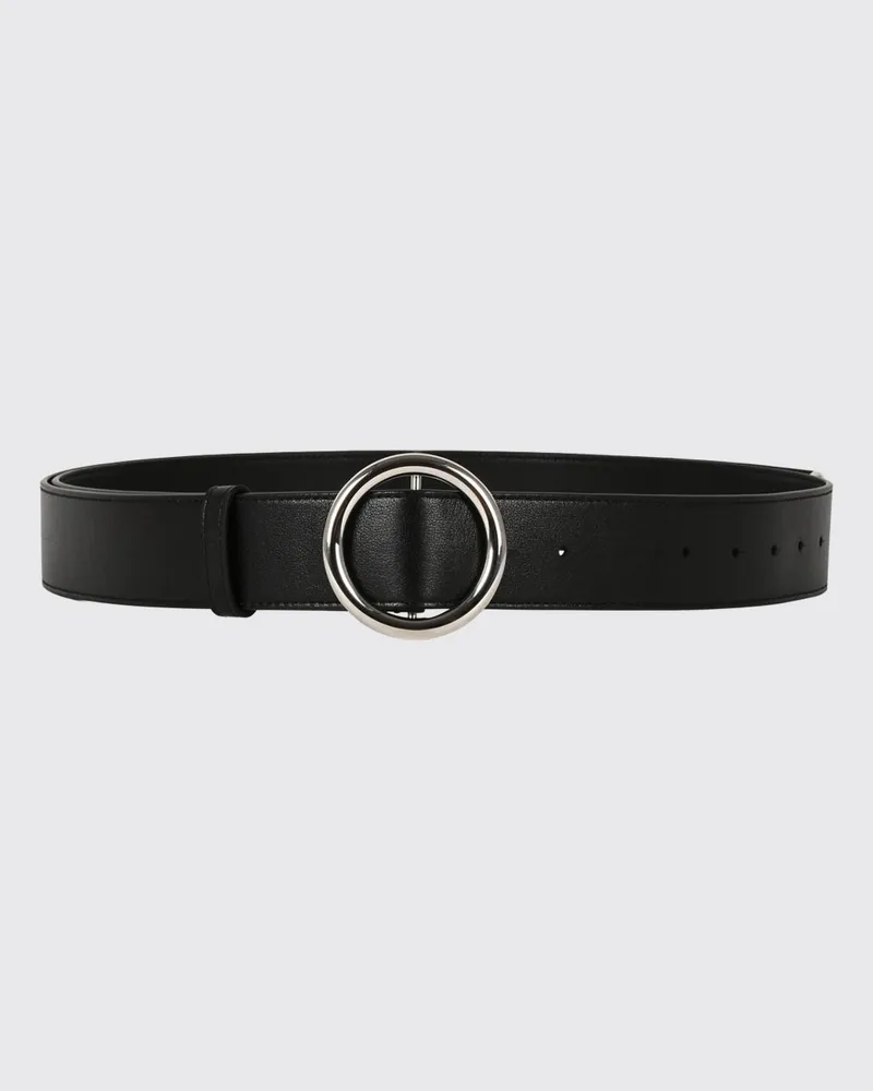 Givenchy Gürtel aus glattem Kalbsleder mit Metallschnalle Schwarz