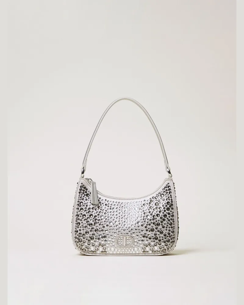 Twin-Set Schultertasche damen Silber