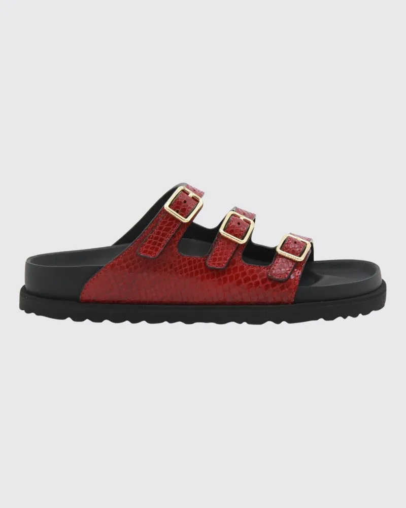 Birkenstock Sandalen mit absatz damen Rot