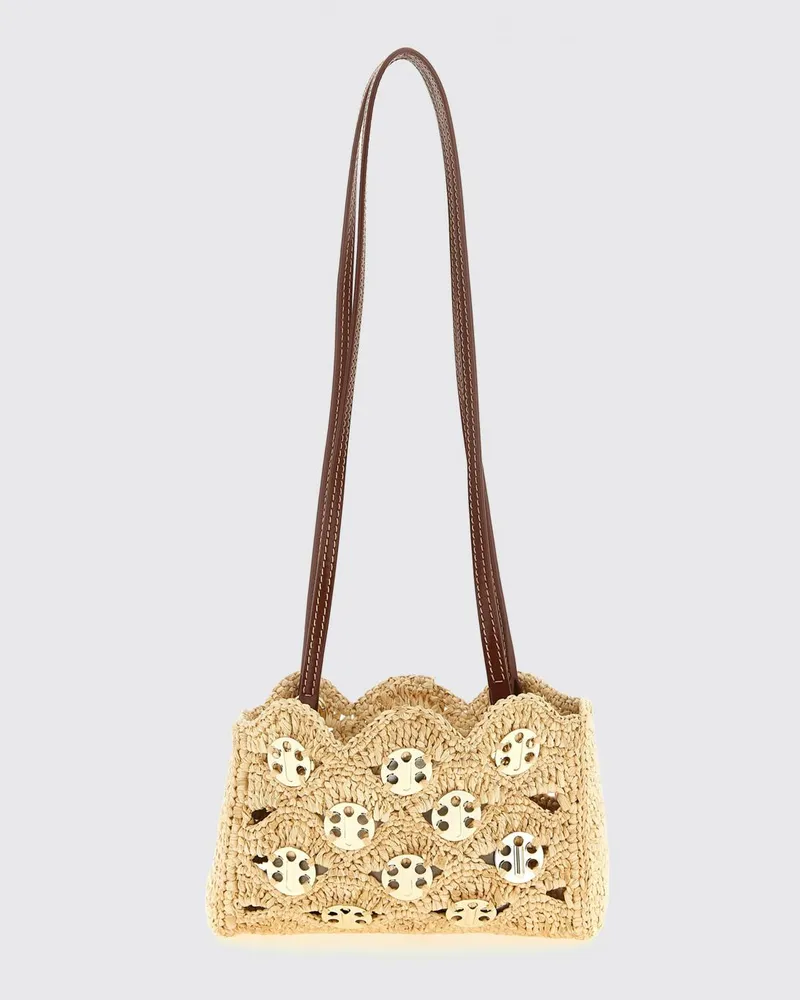 Paco Rabanne Schultertasche damen Beige