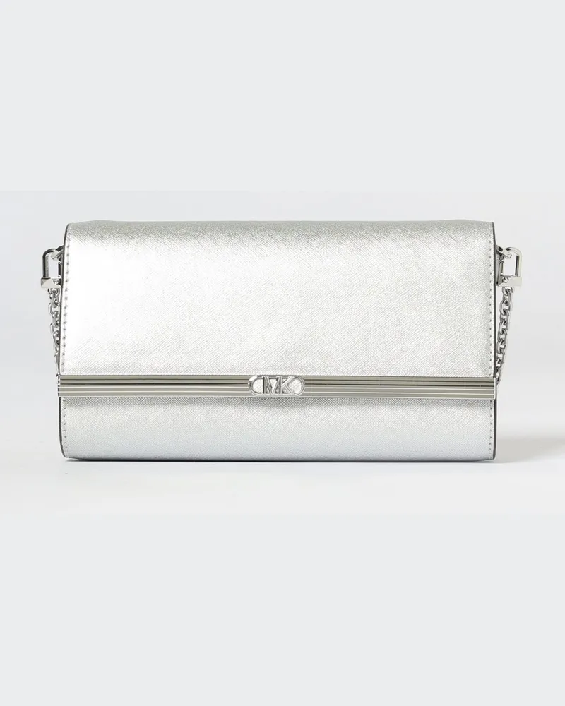 Michael Kors Clutch damen Silber