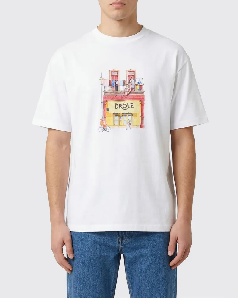 Drôle de Monsieur T-shirt herren Weiß
