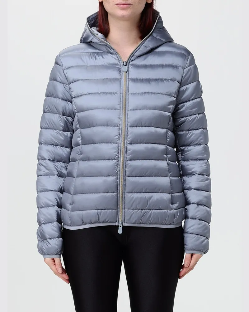 Save The Duck Kurze Nylon-Daunenjacke von mit Kapuze und ThermoPlume®-Wattierung Avion