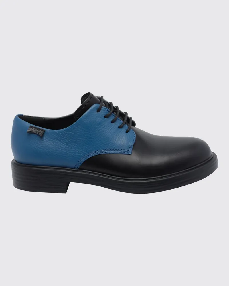 Camper Zweifarbige Twins Derby-Schuhe aus Kalbsleder Blau