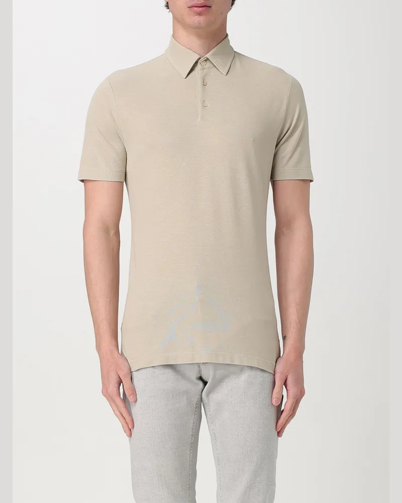 Zanone Polo herren Sand