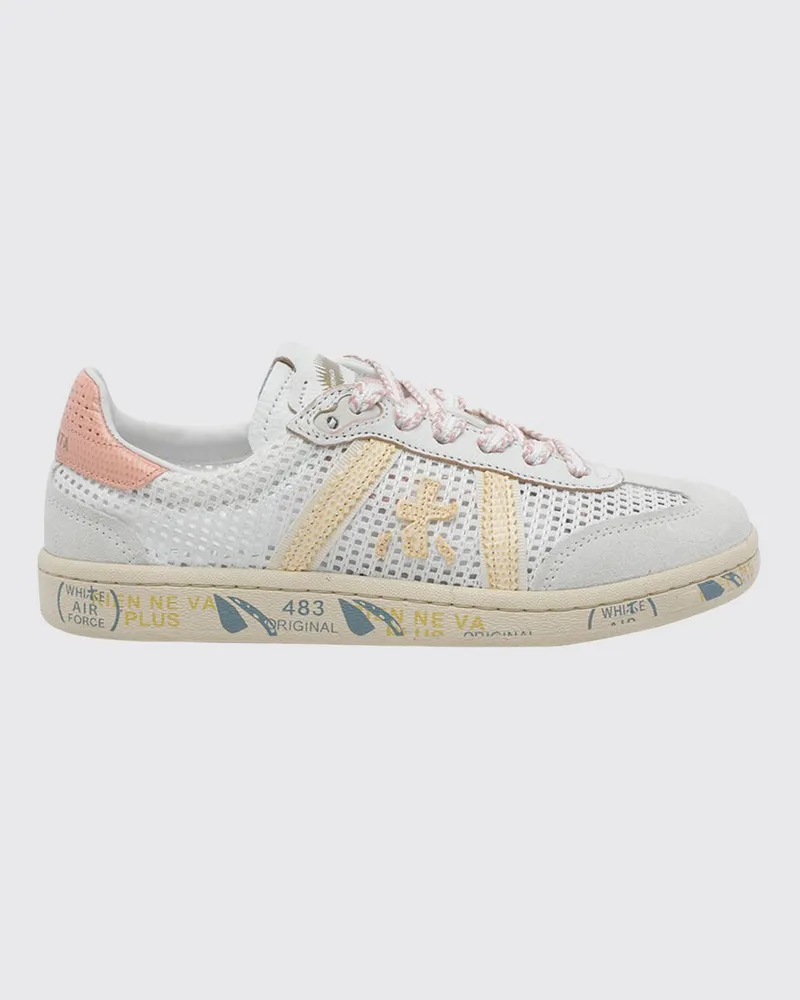 Premiata Bonnie Sneakers aus mikroperforiertem Wildleder Weiß