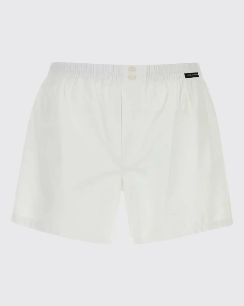 Dolce & Gabbana DOLCE  GABBANA Dolce & Gabbana Baumwoll-Boxershorts Weiß
