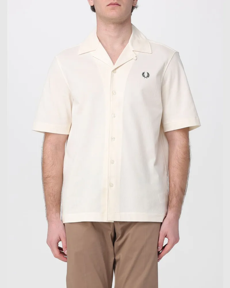 Fred Perry Hemd herren Beige