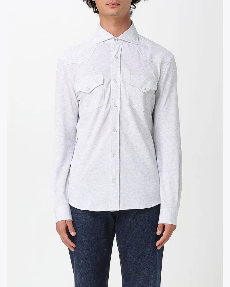 Brunello Cucinelli Hemd herren Grau
