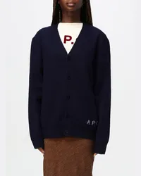 A.P.C. Strickjacke Blau