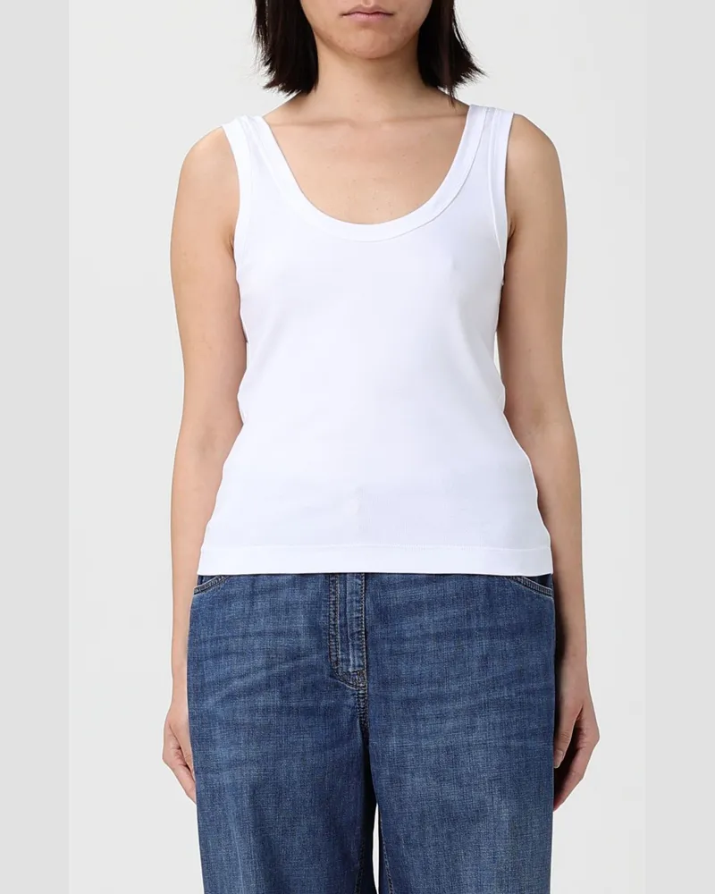 Brunello Cucinelli Top damen Weiß