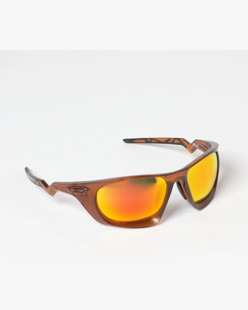 Oakley Lateralis Shield-Sonnenbrille aus O Matter™ mit TruBridge™-Nasenpads Braun