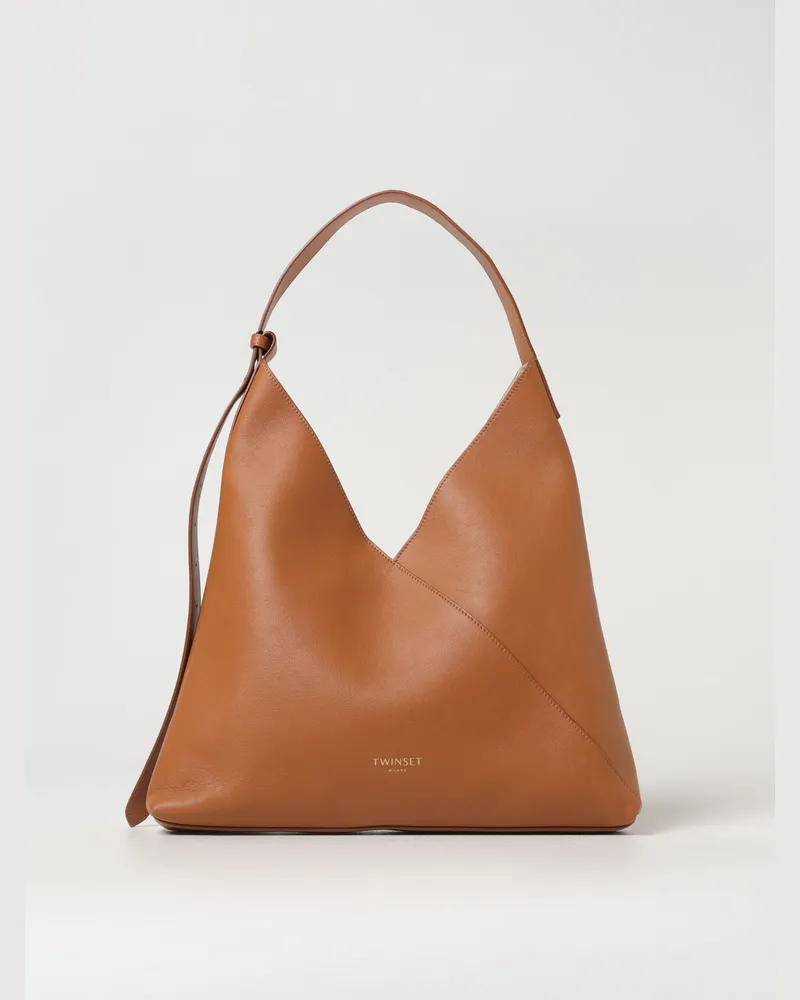 Twin-Set Schultertasche damen Leder