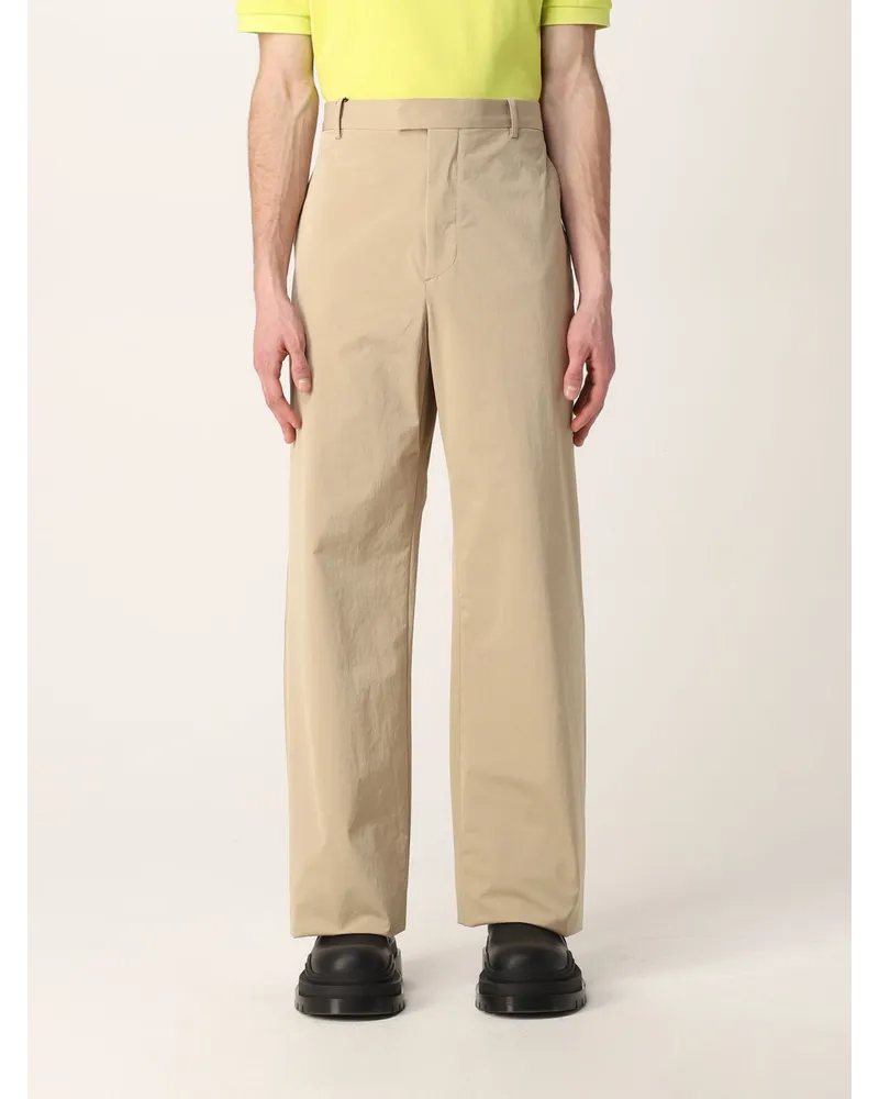 Bottega Veneta Hose aus washed Stretch-Nylon Beige