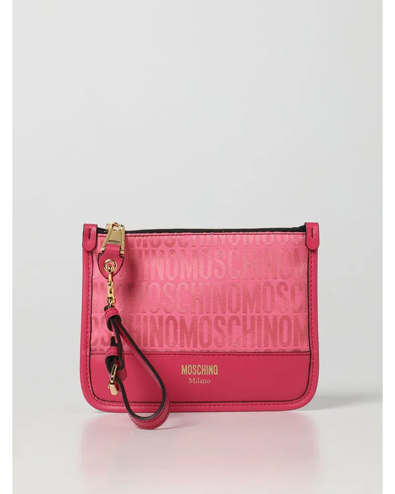 Moschino Clutch damen Pink