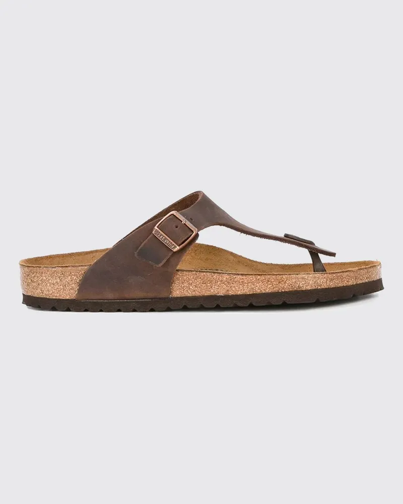 Birkenstock Gizeh Sandale aus geöltem Leder Braun
