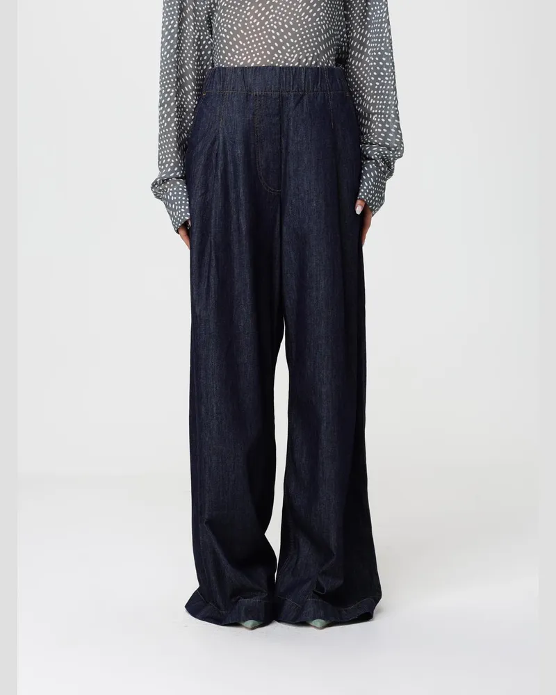 Dries van Noten Hose damen Indigo