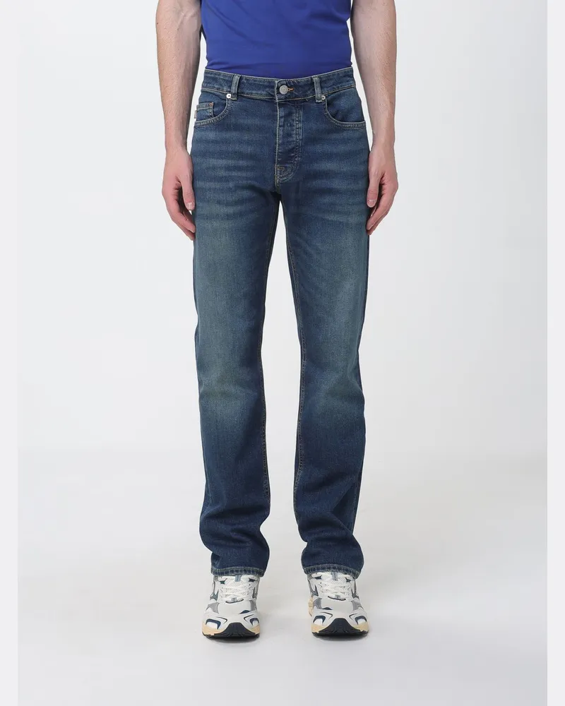 Blauer Slim Fit Jeans aus Denim Blau