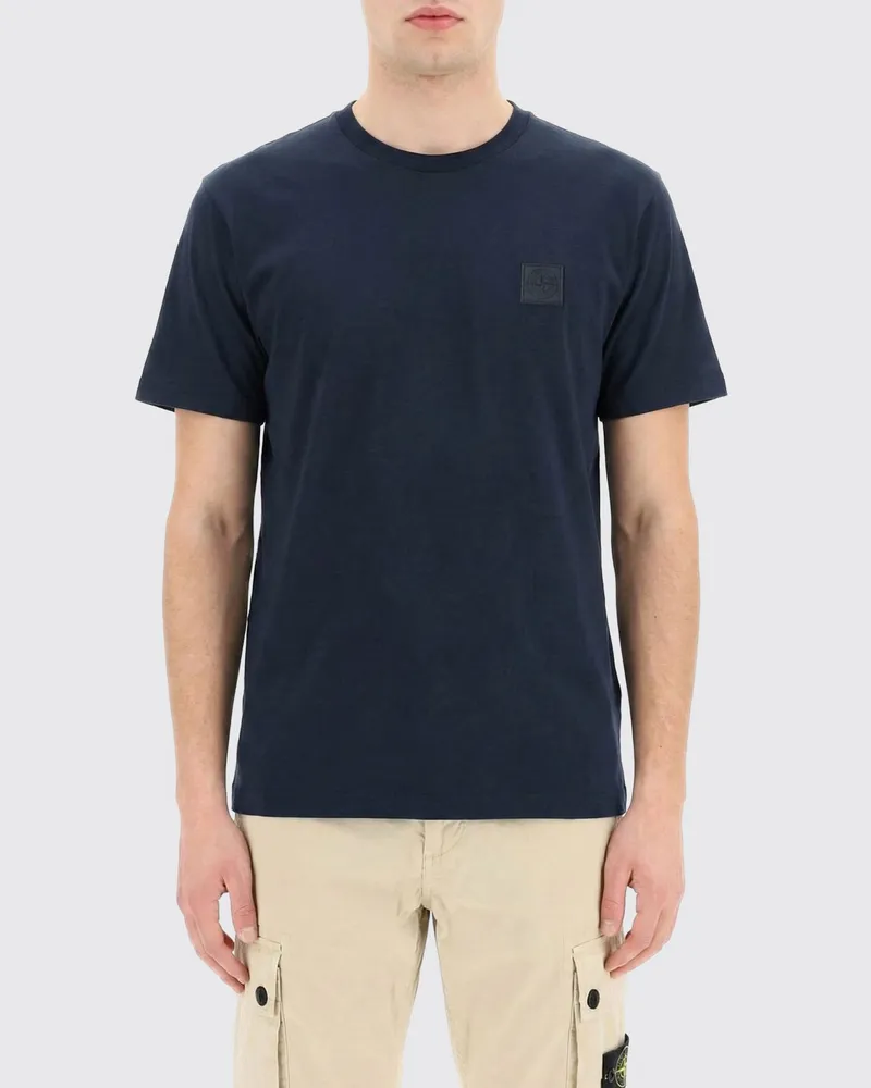 Stone Island T-shirt herren Blau