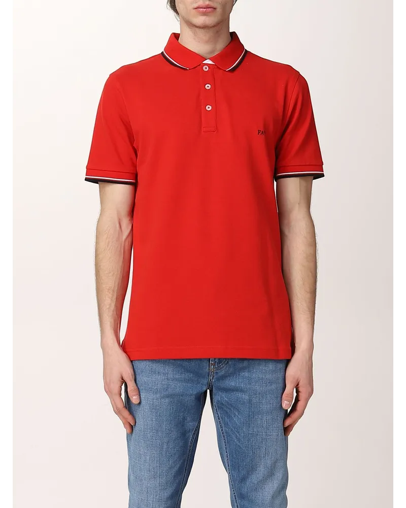 Fay Herren Polo Rot