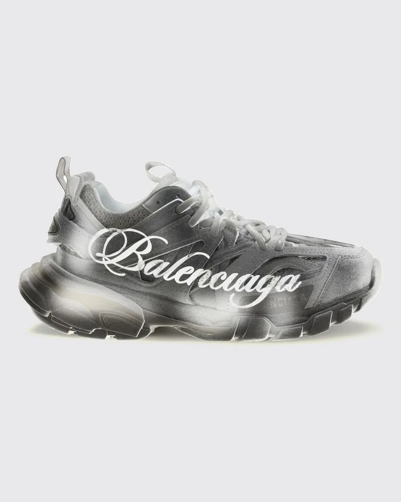 Balenciaga Track Sneakers aus Mesh und Nylon mit Logo und Oversize-Sohle Schwarz